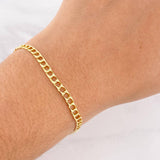 Pulso Panzer 5g / 8 1/4 in / 3.4mm Oro Amarillo 18K