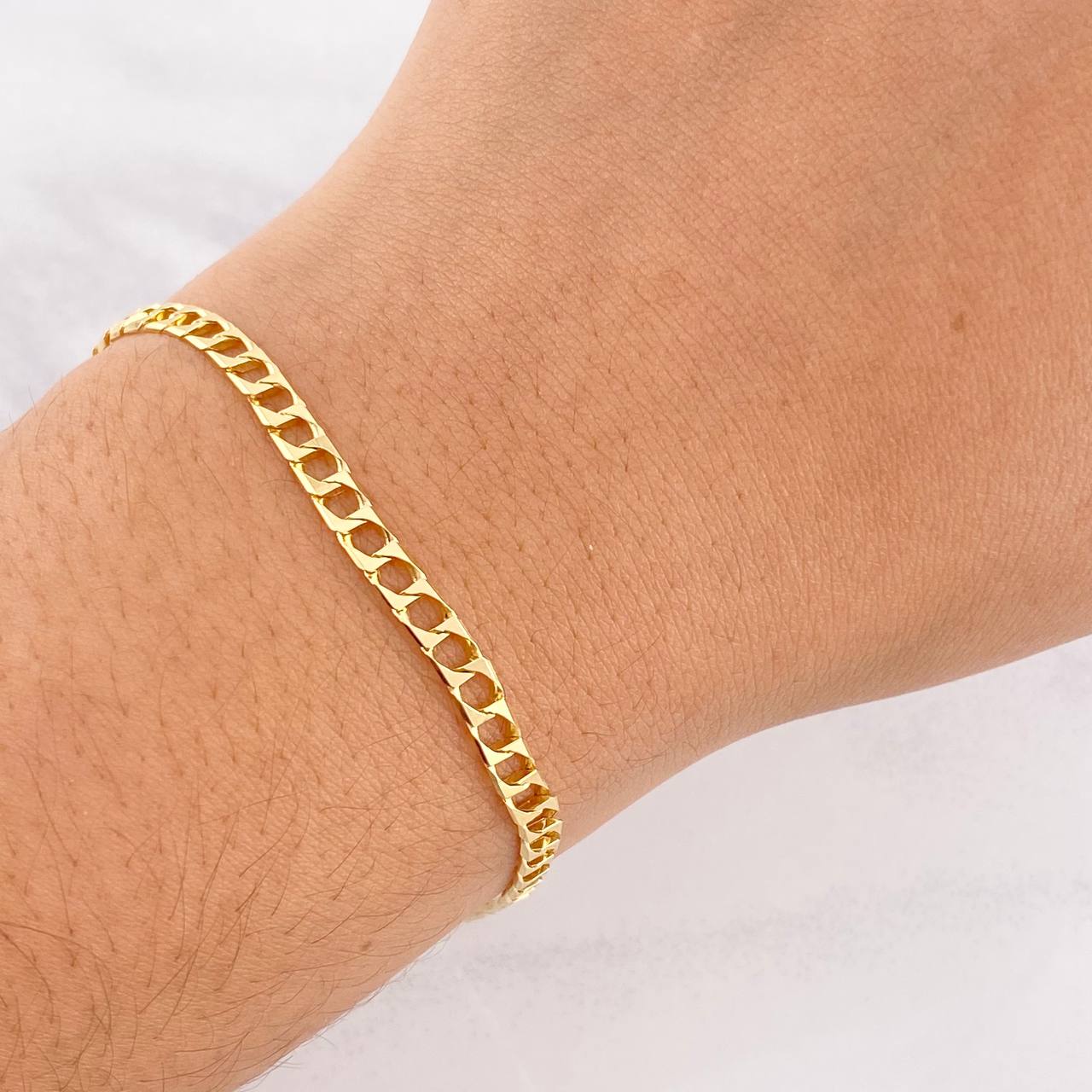 Panzer Bracelet 5g / 8 1/4 in / 3.4mm Yellow Gold 18K