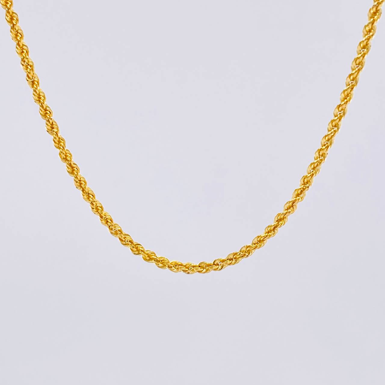 Rope Chain 3.35g / 24 in / 2.2mm Yellow Gold 18K