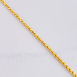 Rope Chain 3.35g / 24 in / 2.2mm Yellow Gold 18K