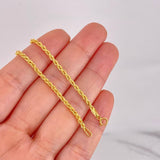 Cadena Lazo 3.35g / 24 in / 2.2mm Oro Amarillo 18K