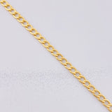 Cadena Cubana 6g / 24 in / 3.2mm Oro Amarillo 18K
