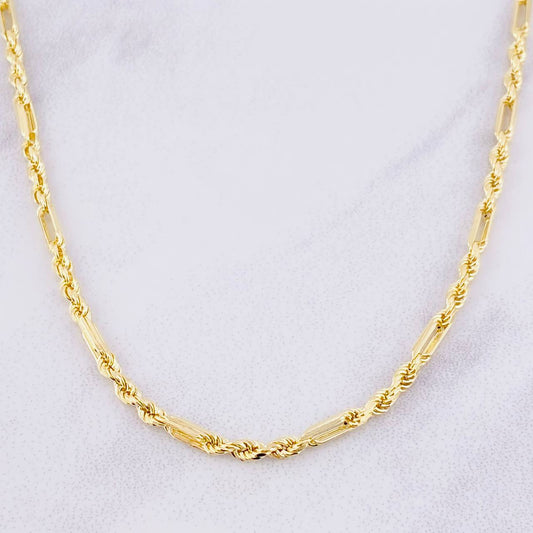 Cadena Lazo Especial 12.6g / 24 in / 3mm Oro Amarillo 18K