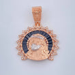 Dije Cristo Rostro 7.35gr / 1 1/2 in / Dos Oros Blanco Rosa 18K $