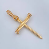 Dije Cruz Clavos 4.05gr / 2 in / Oro Amarillo 18K $