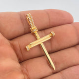 Dije Cruz Clavos 4.05gr / 2 in / Oro Amarillo 18K $
