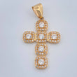 Dije Cruz Tupida 3.85gr / 1 1/2 in / Oro Amarillo 18K $