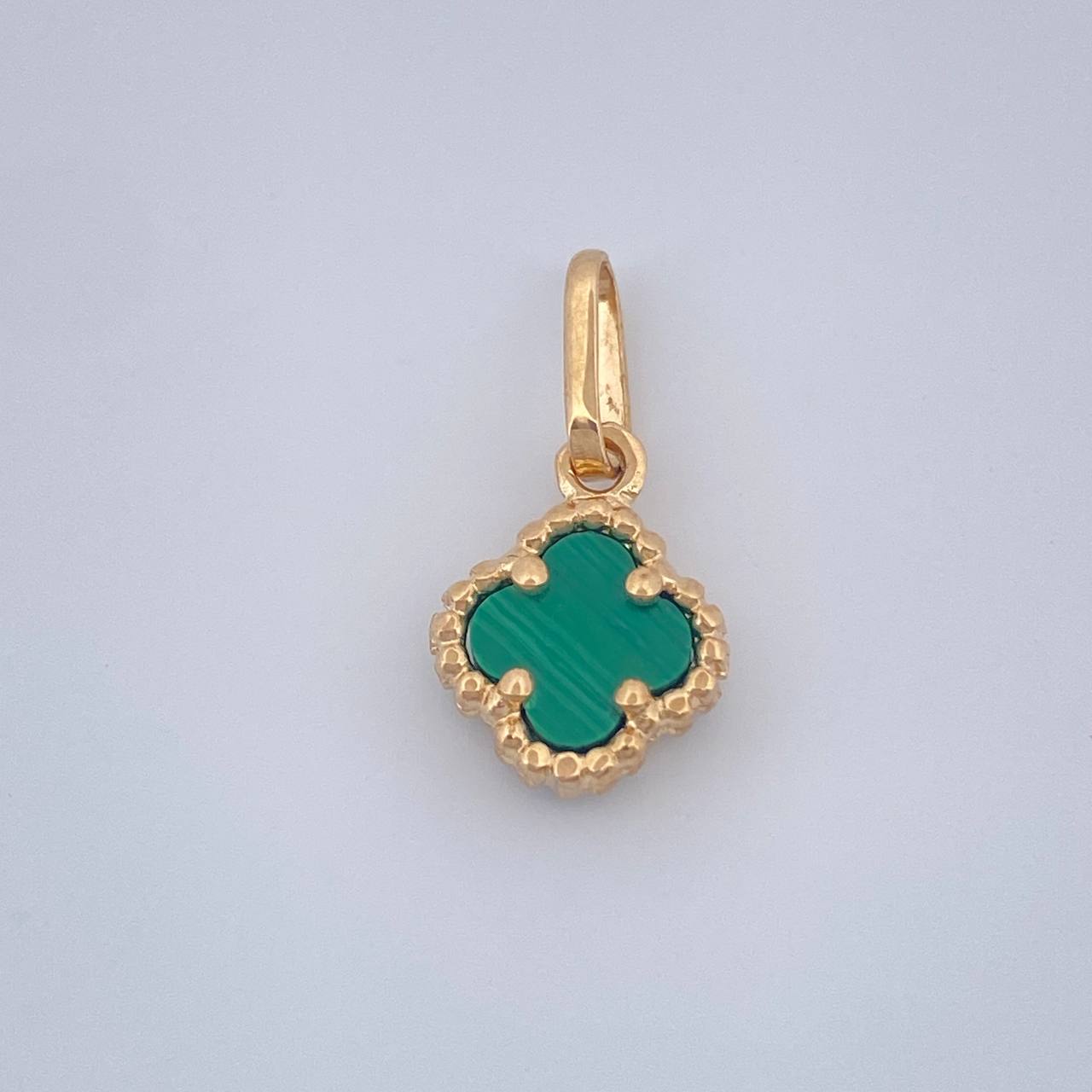 Dije Trebol 0.85gr / 3/4 in / Oro Amarillo Nac.Esp. 18K $