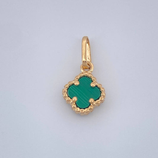 Dije Trebol 0.85gr / 3/4 in / Oro Amarillo Nac.Esp. 18K $