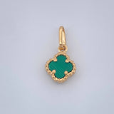 Dije Trebol 0.85gr / 3/4 in / Oro Amarillo Nac.Esp. 18K $