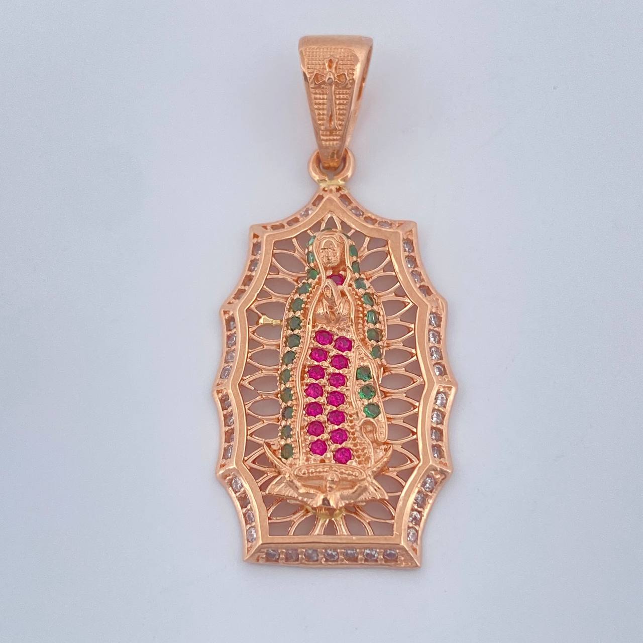 Pendant Virgin of Guadalupe 4.35gr / 1 1/2 in / 18K Rose Gold $