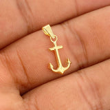 Dije Ancla 0.4gr / 3/4 in / Oro Amarillo 18K %