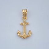 Dije Ancla 0.4gr / 3/4 in / Oro Amarillo 18K %