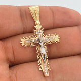 Dije Cruz Cristo Milagroso De Buga 5.15gr / 1 3/4 in / Tres Oros 18K %