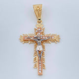 Dije Cruz Cristo Milagroso De Buga 5.15gr / 1 3/4 in / Tres Oros 18K %