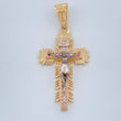 Dije Cruz Cristo Milagroso De Buga 3.95gr / 1 1/2 in / Tres Oros 18K %
