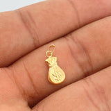 Dije Bolsa de Dinero 0.35gr / 3/4 in / Oro Amarillo 18K %