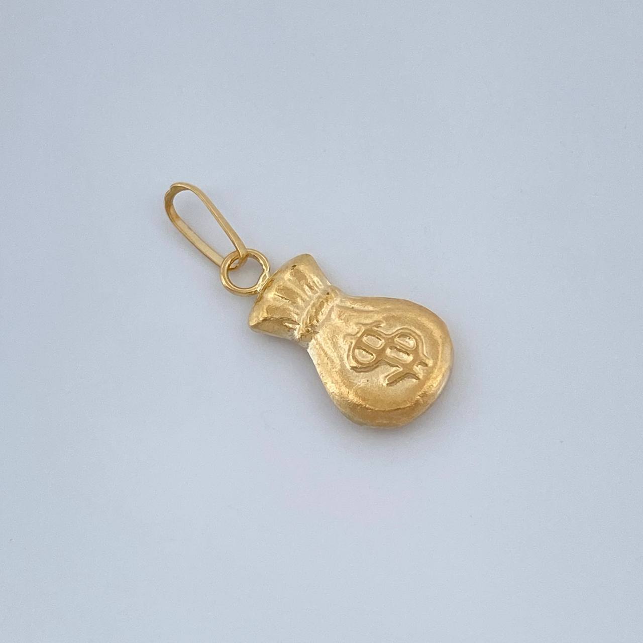 Dije Bolsa de Dinero 0.35gr / 3/4 in / Oro Amarillo 18K %