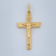 Dije Cruz Cristo 1.45gr / 1 1/2 in / Oro Amarillo 18K %