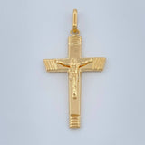Dije Cruz Cristo 1.45gr / 1 1/2 in / Oro Amarillo 18K %