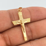 Dije Cruz Cristo 1.45gr / 1 1/2 in / Oro Amarillo 18K %