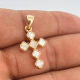 Dije Cruz Trebol 3.4gr / 1 1/4 in / Oro Amarillo Nac.Esp. 18K %