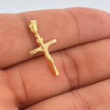 Dije Cruz Cristo 0.7gr / 1 in / Oro Amarillo 18K %