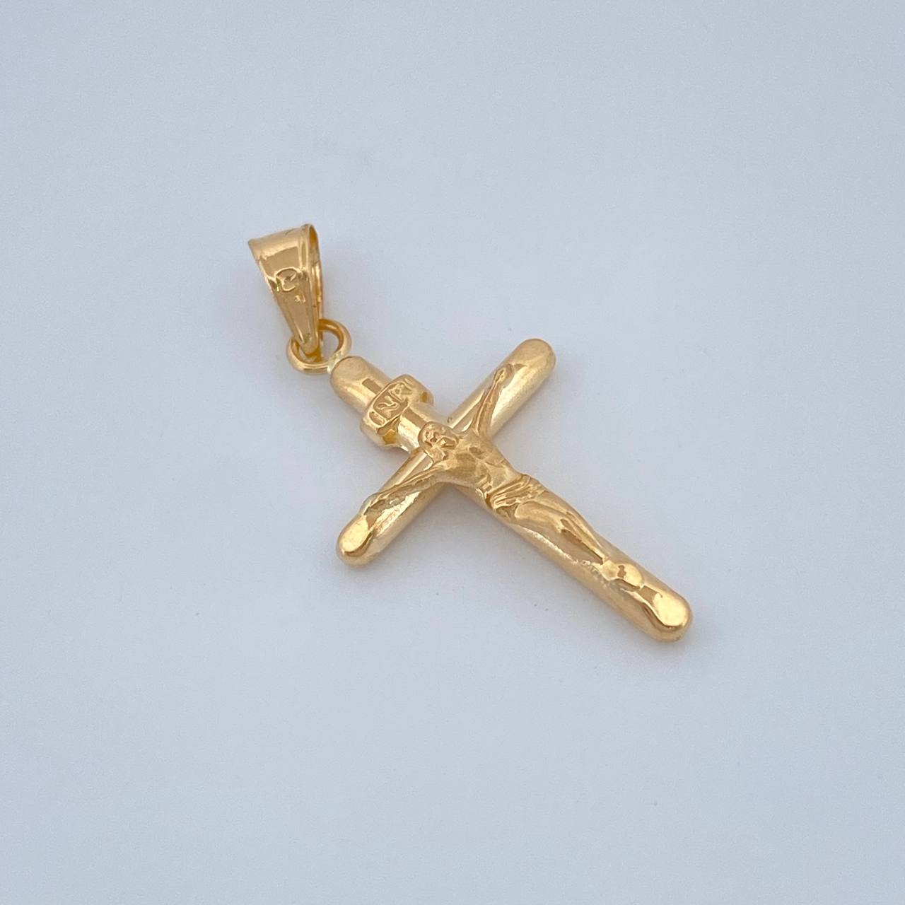 Dije Cruz Cristo 0.7gr / 1 in / Oro Amarillo 18K %
