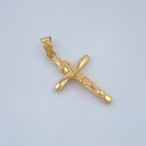 Dije Cruz Cristo 0.7gr / 1 in / Oro Amarillo 18K %