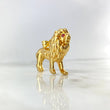Pendant Leon 5.95gr / 3.5cm Red Zircons Yellow Gold Italy +4 (Offer)