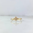 Star Ring 1.6gr / T6 1/4 / White Zircon Yellow Gold *
