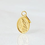 Pendant Saint Michael the Archangel 0.25gr / 1/2 in / 18K Yellow Gold