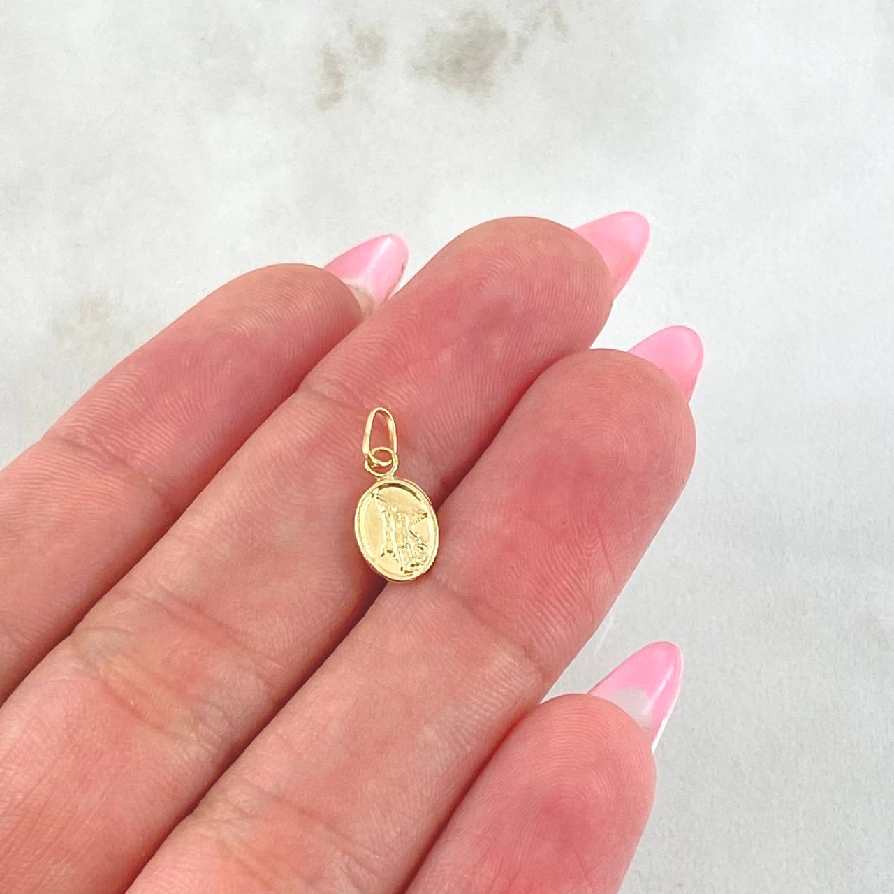 Dije San Miguel Arcangel 0.2gr / 1/2 in / Oro Amarillo 18K *