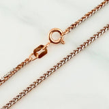 Pulso Franco 1.25gr / 7 1/2 in / 1.2mm Dos Oros Blanco Rosa +3 18K $