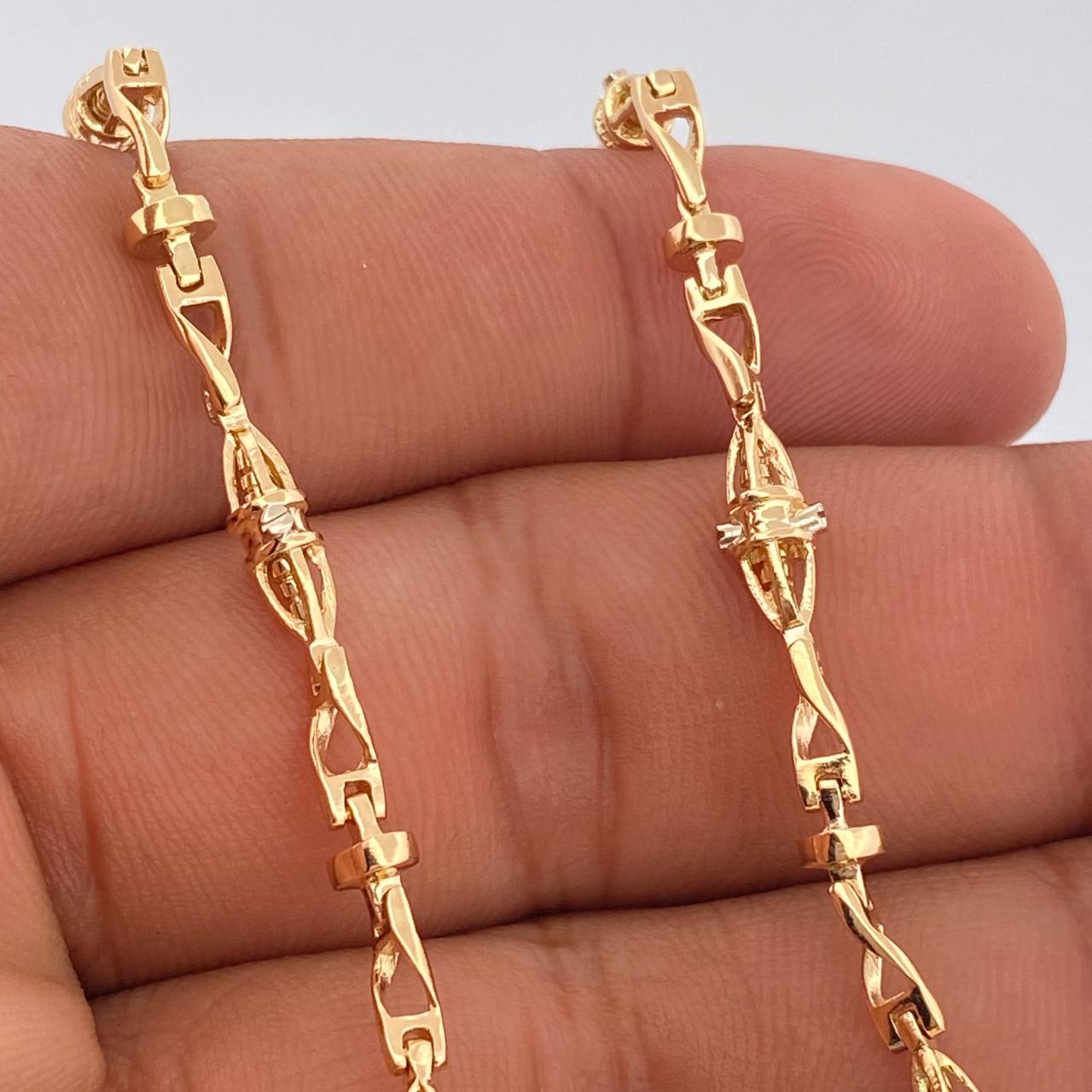Cadena Dubai 31.9gr / 24 in / 3mm Oro Amarillo 18K %