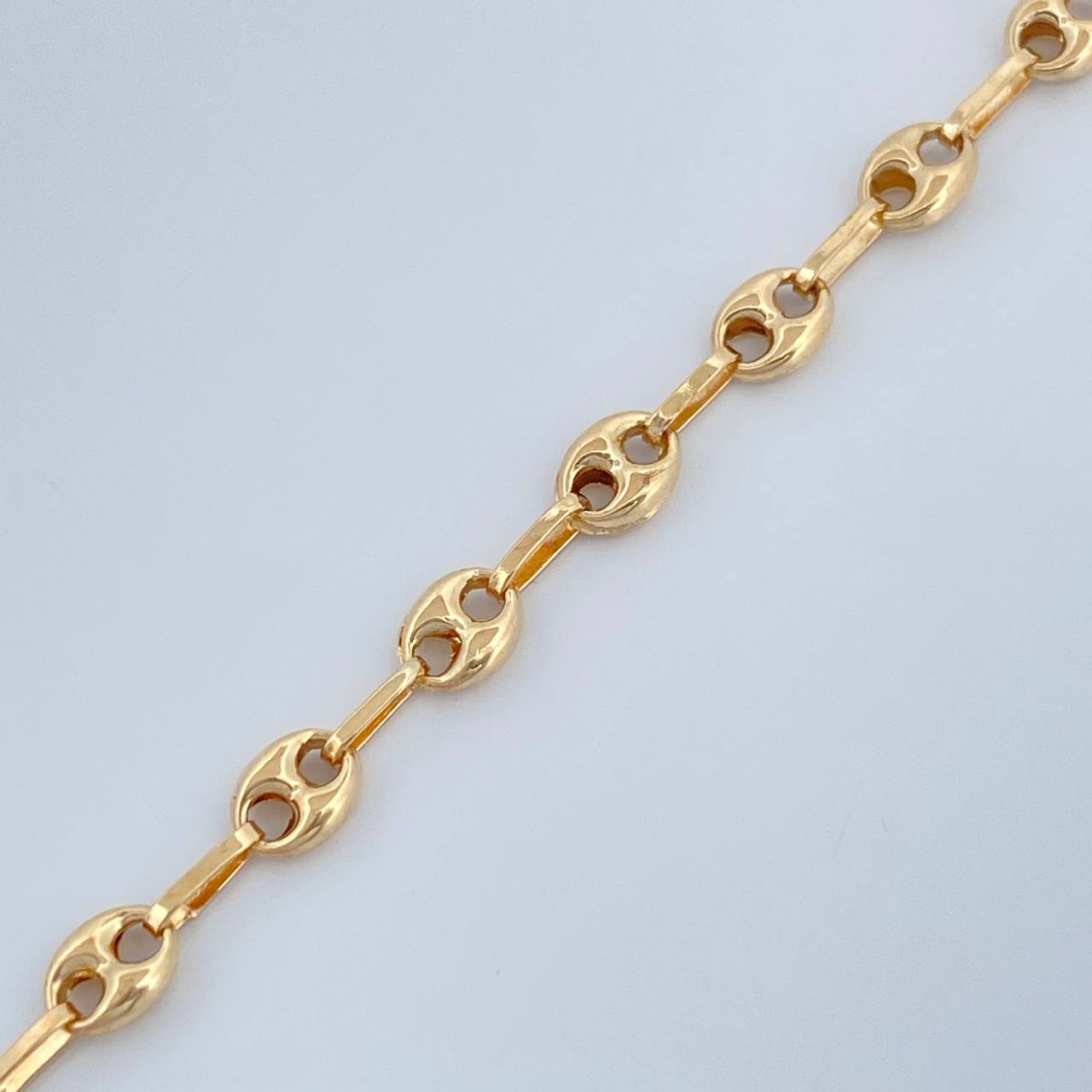 Tobillera GC 2.45gr / 10 in / 2.85mm Oro Amarillo 18K %