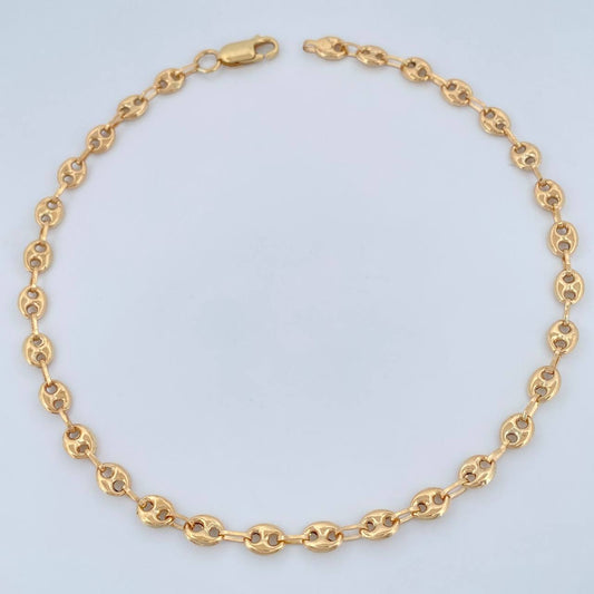 Tobillera GC 4.85gr / 10 3/4 in / 3mm Oro Amarillo 18K %