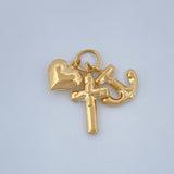 Dije Tres Gracias 0.5gr / 3/4 in / Oro Amarillo 18K %