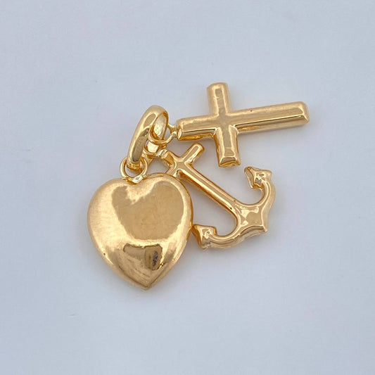 Dije Tres Gracias 1.05gr / 1 1/4 in / Oro Amarillo 18K %