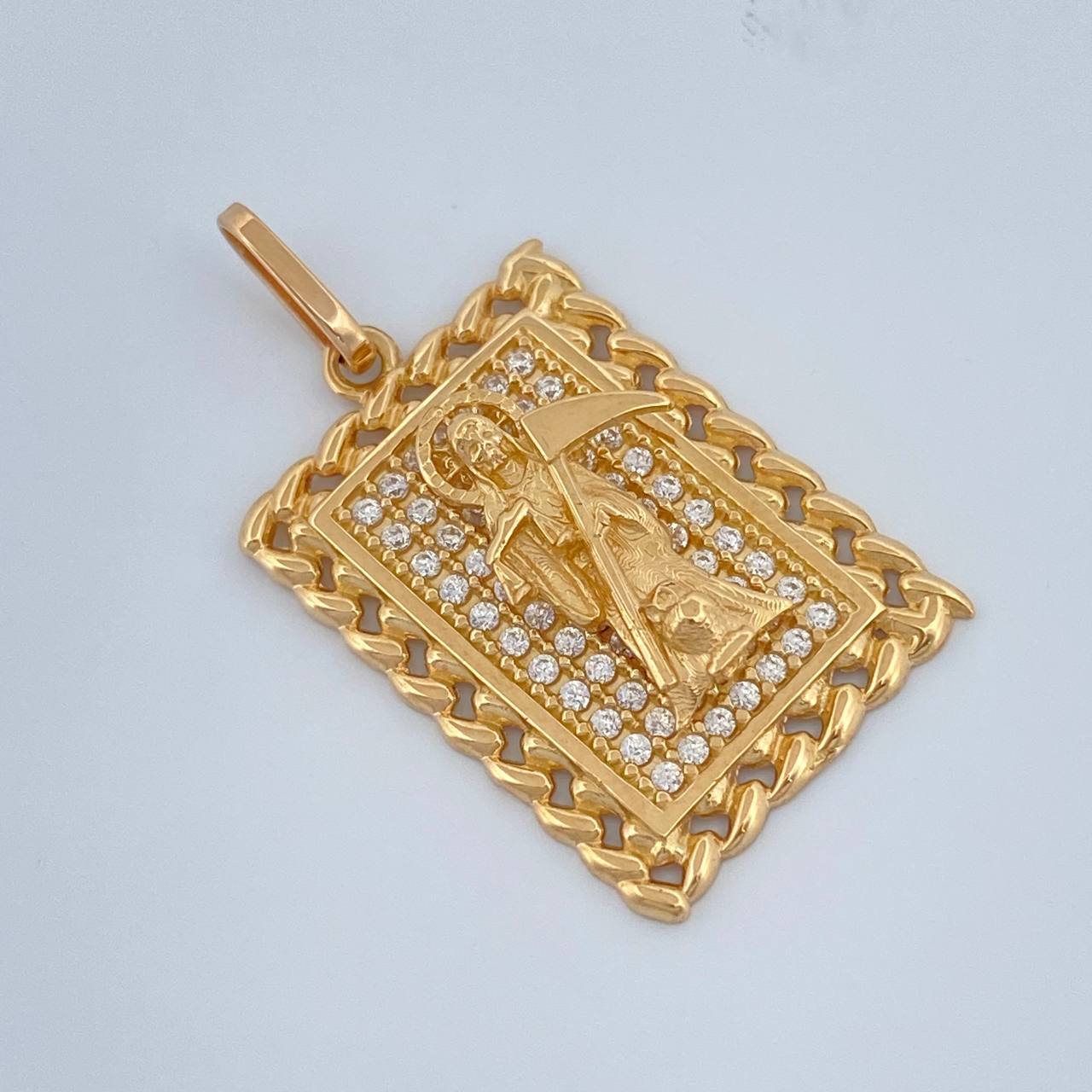 Dije Santa Muerte 3.75gr / 1 in / Oro Amarillo 18K %