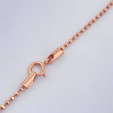 Set Cadena y Dije Militar + Rostro Oso 4.15gr / 19 1/4 in / 1mm Oro Rosa 18K %