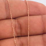 Set Cadena y Dije Militar + Rostro Oso 4.1gr / 19 1/2 in / 1mm Oro Rosa 18K %