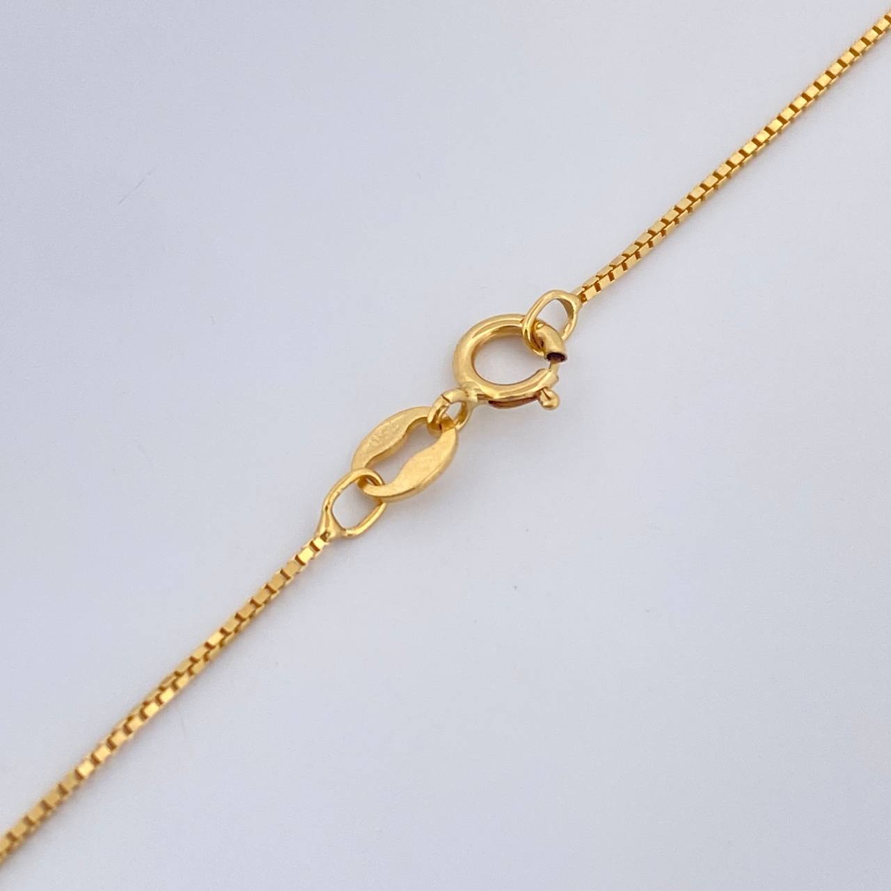 Set Cadena y Dije Veneciana + Silueta Corazon 1.75gr / 17 3/4 in / 1mm Oro Amarillo 18K %