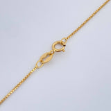 Set Cadena y Dije Veneciana + Fe 2.6gr / 18 1/2 in / 1mm Oro Amarillo 18K %