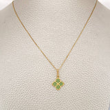 Set Cadena y Dije Veneciana + Flor 2.05gr / 15 3/4 in / 1mm Oro Amarillo 18K %