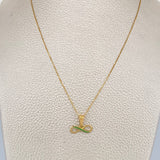Set Cadena y Dije Veneciana + Infinito 1.35gr / 15 3/4 in / 1mm Oro Amarillo 18K %
