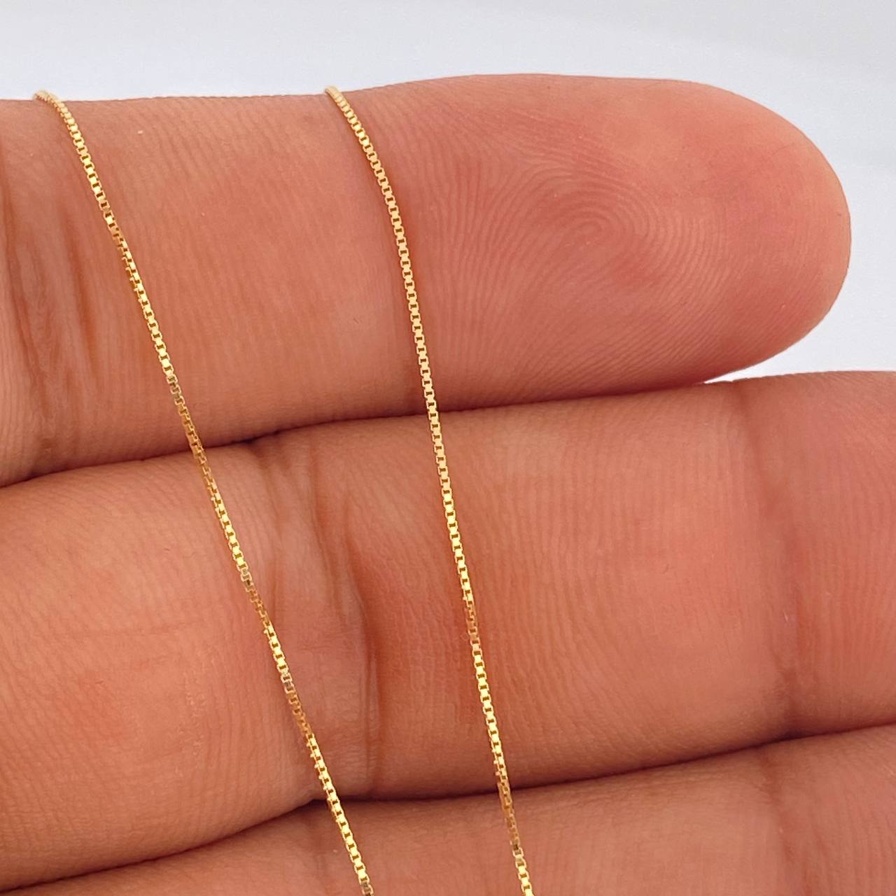 Set Cadena y Dije Veneciana + Infinito 1.35gr / 15 3/4 in / 1mm Oro Amarillo 18K %