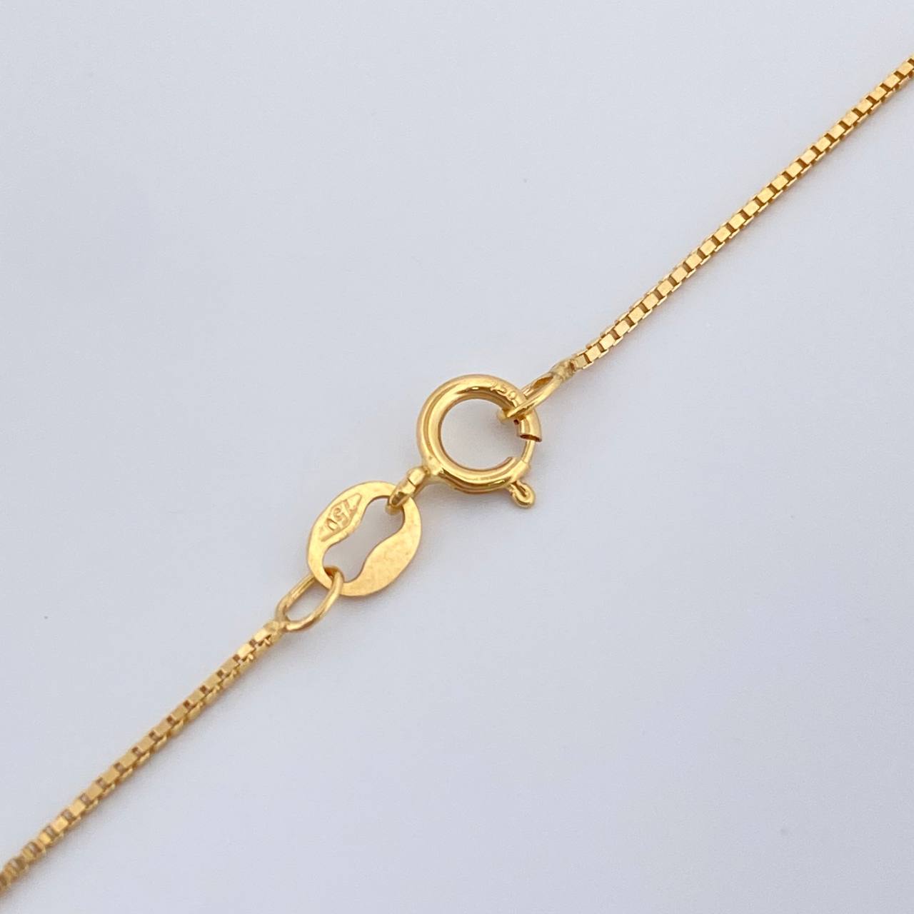 Set Cadena y Dije Veneciana+ Virgen De Guadalupe 2.3gr / 18 1/2 in / 1mm Oro Amarillo 18K %