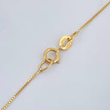 Venetian Chain and Pendant Set + Saint Benedict 1.35gr / 15 3/4 in / 1mm 18K Yellow Gold %