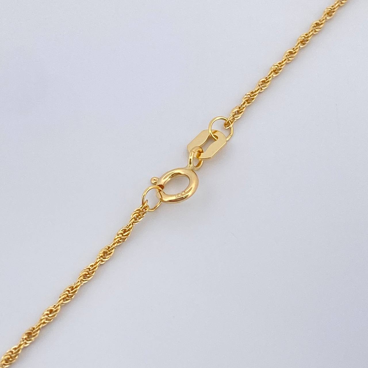 Set Cadena y Dije Lazo + Libelula 1.3gr / 17 3/4 in / 1mm Oro Amarillo 18K %